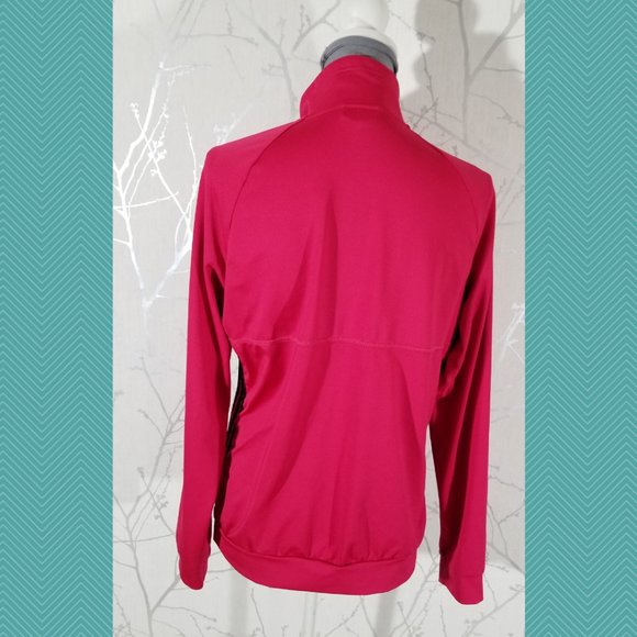 Adidas Climalite Hot Pink Full Zip Track Jacket - Picture 3 of 4
